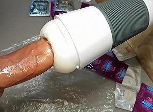 Thick Lubed Cock Penetrates A Fleshlight
